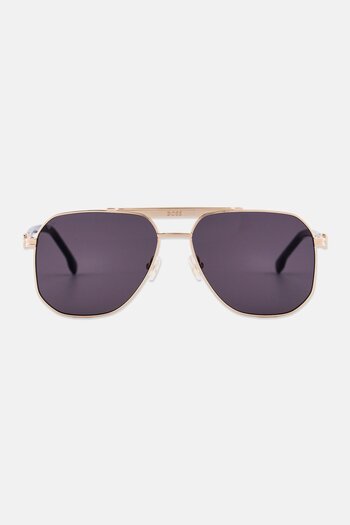 BOSS Men 207595RHL592K Aviator Sunglasses, Gold