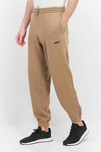 Levi's Men Regular Fit Brand Logo Drawstring Sweatpants, Khaki