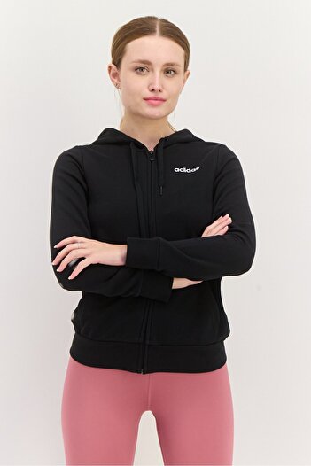 adidas Women Sportswear Fit Long Sleeves Outdoor Sweatshirt, Black