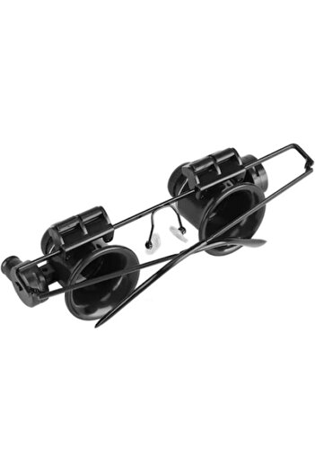 dalimag Glasses with Magnifier, Metal Frame, 20x Magnification, Black