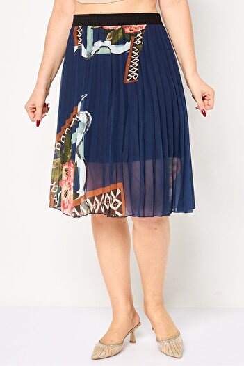 Desigual Women Graphic Print Midi Skirt, Multicolor