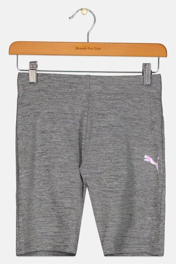Puma Kids Girl Sportswear Fit Training Shorts, Grey