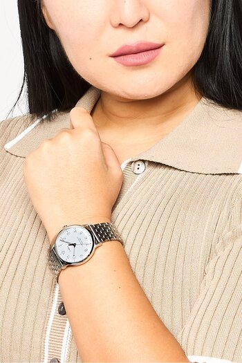Timex Women TW2R72600 Stainless Steel Analog Watch 36 mm, Silver