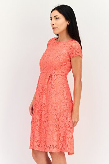 ORSAY Women Textured Mini Dress, Pink