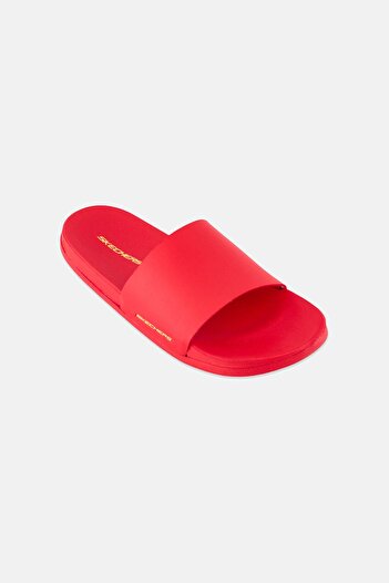 SKECHERS Kids Boy Gambix Slip On Slides, Red