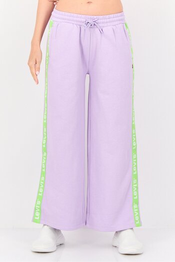 Levi's Women Regular Fit Brand Logo Sweatpants, Lilac