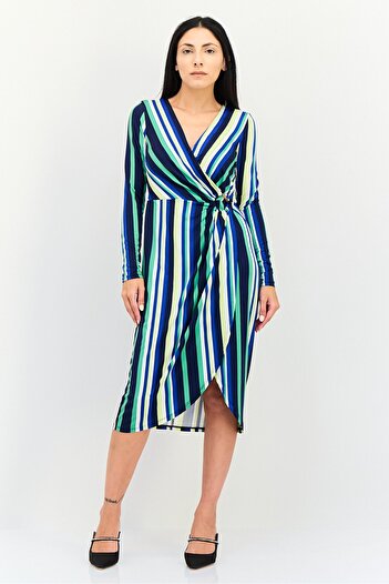 ORSAY Women Stripe Midi Dress, Multicolor