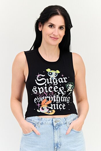 Forever 21 Cartoon Network x Women Crew Neck Sleeveless Graphic Print Tank Tops, Multicolor