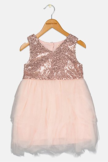 English Laundry Kids Girl Sequin Partywear Dress, Pink