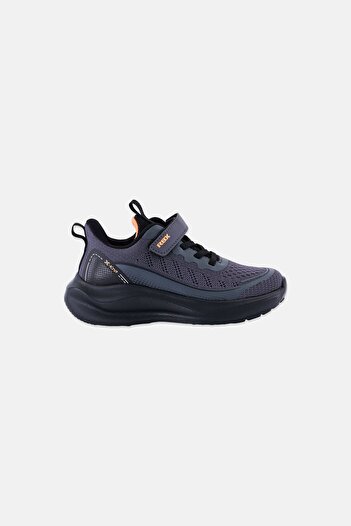 RBX Kids Boy Velcro Closure Running Shoes, Dark Grey