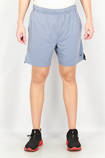 unipro Men Sportswear Fit Heather Drawstring Shorts, Slate Grey
