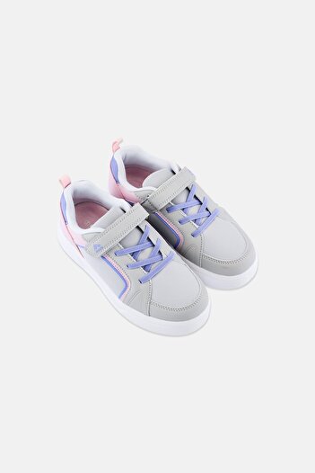 RBX Kids Girl Velcro Closure Outdoor Shoes, Light Grey