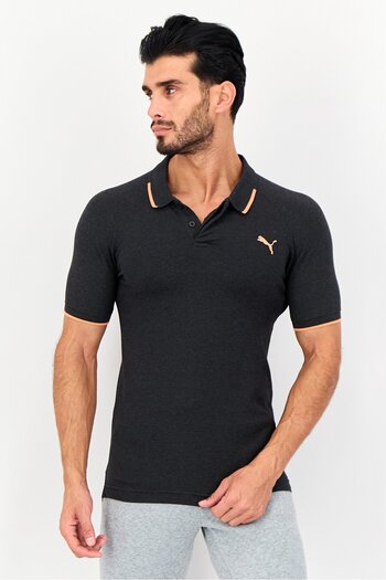 Puma Men Sportswear Fit Short Sleeve Outdoor Polo Shirt, Grey