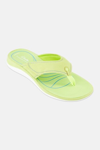 CLARKS Women Medium Slip On Casual Slipper, Lime Green