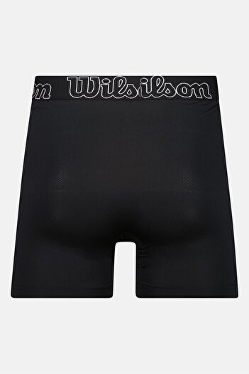 Wilson Men 3 Pieces Brand Logo Boxer Briefs, Black