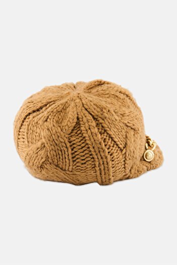 Michael Kors Women Textured Knitted Beanie, Tan