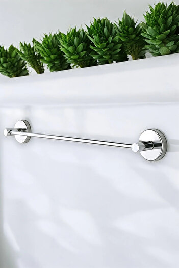 AKBELLİ GROUP Εγγύηση 5 ετών DELTALINE Premium Chrome και Μαύρο Κομψό Νέο Μοντέλο Ανοξείδωτη κρεμάστρα για πετσέτες