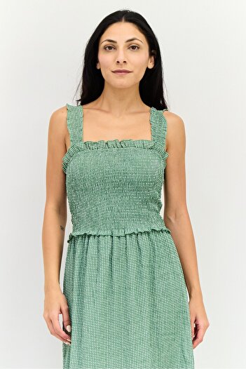 Brave Soul Women Ruched Maxi Dress, Multicolor
