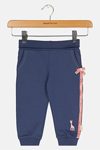Sophie Toddlers Girl Embroidered Logo Pull On Pants, Navy