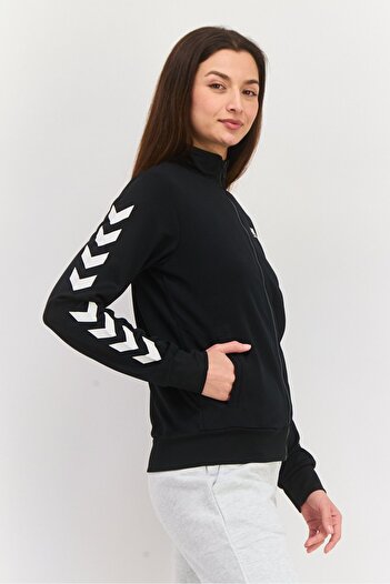 hummel Women Sportswear Fit Long Sleeve Training Jackets, Black