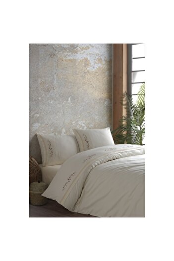 Valentini Bianco Valentini Bianco embroidered double bed linen set, 100% cotton, Colored Lace