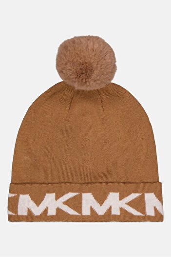 Michael Kors Women Brand Logo Print Bennie, Tan/White