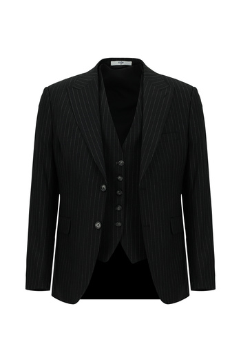 Kiğılı Slim Fit Slim Fit Striped Combination Vest Suit