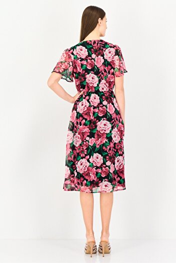 ORSAY Women Floral Print Midi Dress, Multicolor