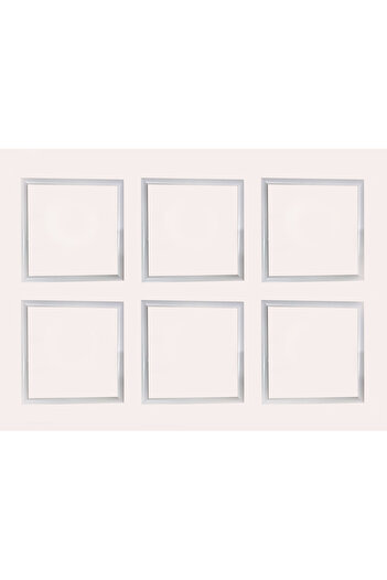 AS TİCARET Six 20X20 Frames (Without Posters) - White