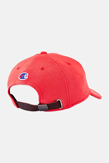 Champion Men Embroidered Logo Adjustable Cap, Red