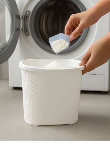 SİHİRLİ AYAKLAR Colorful Multi-Purpose Trash Can Powder Detergent Storage Container Detergent Dispenser 6 Liters