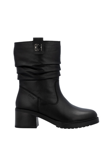 Rieker Casual boots, women, RIEKER, Y5257-00 black, genuine leather, with heel 41