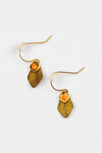 Lila Rosa Ethnic Authentic Copper Earrings