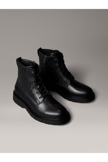 Calvin Klein COMBAT ESS LACE UP ZIP BOOT AOP