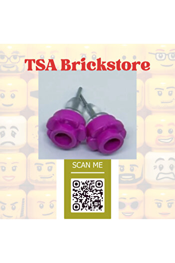 TSA Brickstore Flower 1x1 Round Plate Earring