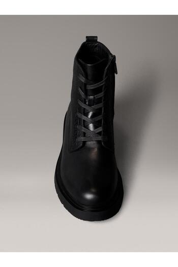 Calvin Klein COMBAT ESS LACE UP ZIP BOOT AOP