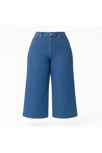 ELONİ New Season - Premium Super Battal High Waist Flexible/Lycra Wide Leg Denim Pants