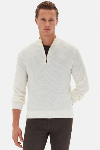 D'S Damat Ds Damat Regular Fit Ecru Sweater
