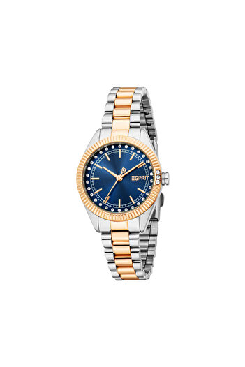 Esprit Women's Silver/Rose Gold Watch | Es1l515m0075
