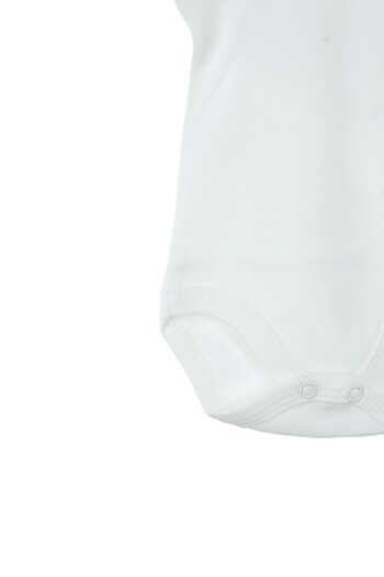 Oppland Baby Bodysuit Badi Short Sleeve 100% Cotton Fabric Plain Snap Fasteners Newborn