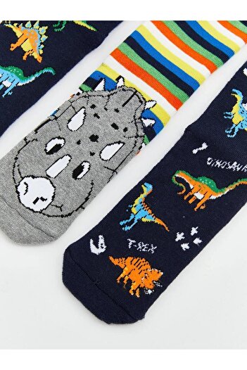 LC Waikiki Non-Slip Sole Boys' Towel Socks 3-Piece (W5)