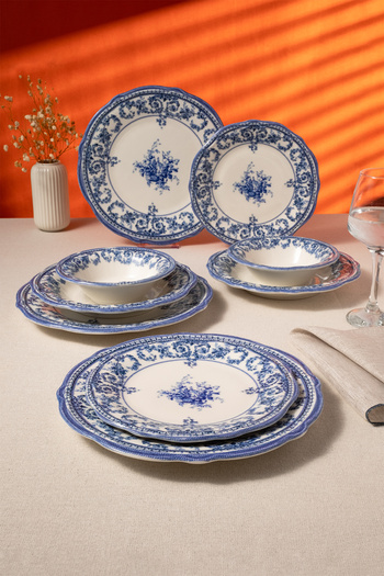 Fecra Majestic Blue 24 Parça Yemek Takımı