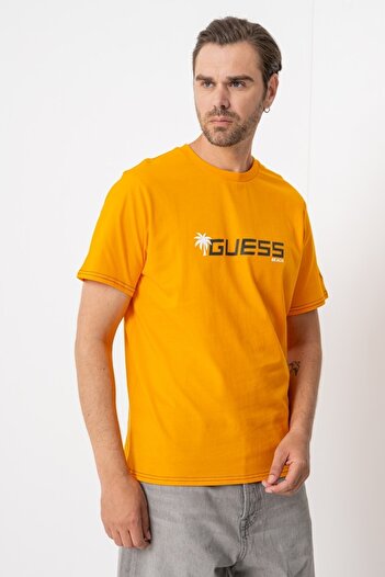 Guess Ss Cn Palm Logo Tee