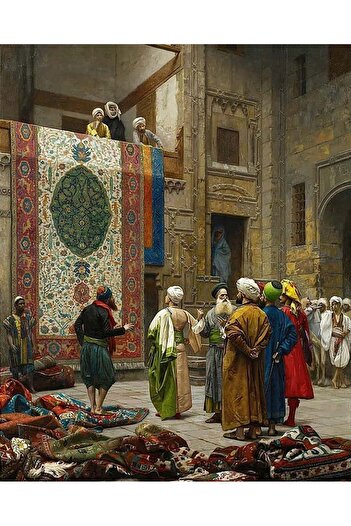 Dialands Mozaik Ottoman Carpet Market 35X43Cm