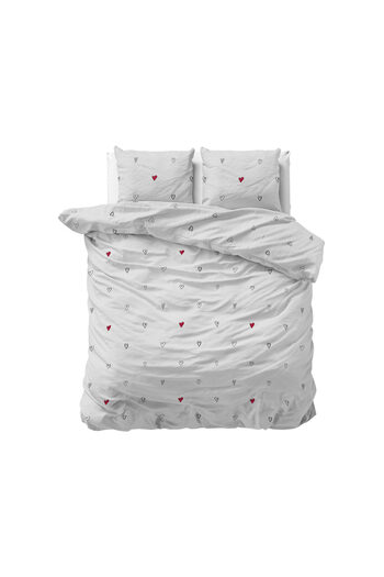 Sleeptime Premium bed linen set - OEKO-TEX® Standard 100, White, Microfiber, 140 x 200 cm, Origin Netherlands