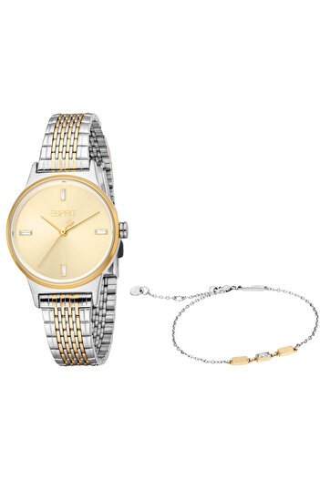 Esprit Women's Silver & Gold Watch | Es1l519m0045
