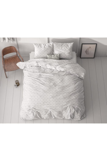 Sleeptime Premium bed linen set - OEKO-TEX® Standard 100, White, Microfiber, 140 x 220 cm, Origin Netherlands