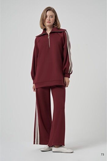 Nuss 1041 Full Length Striped Pants Suit