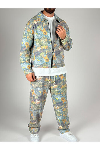 COCOPELLI Artistic Patterned Men's Suit