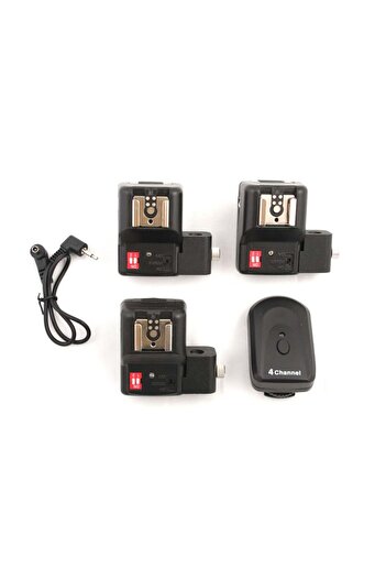 Generic Trigger Kit + 3 4-channel Receivers PT-04NE for Canon Nikon Pentax Olympus